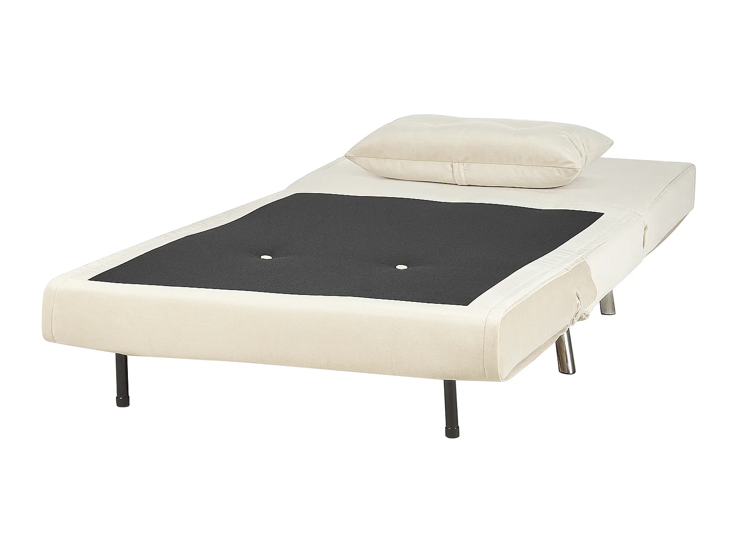 Divano letto singolo FARRIS Velluto Crema