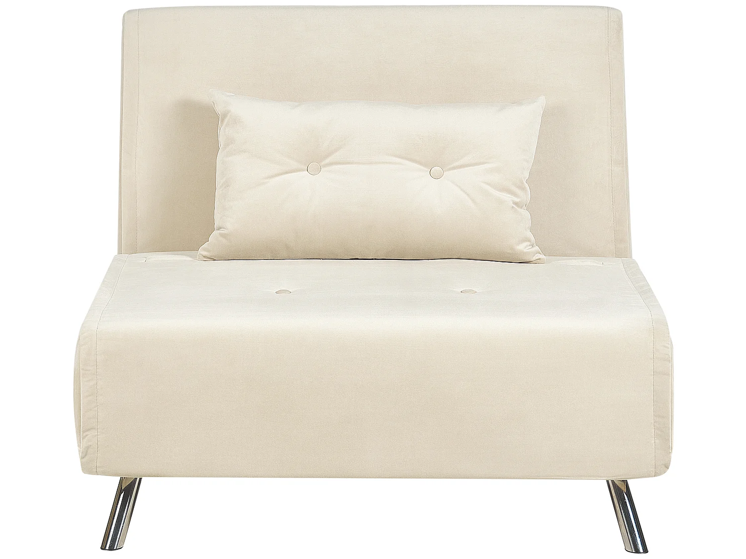 Fauteuil convertible FARRIS Velours Beige clair