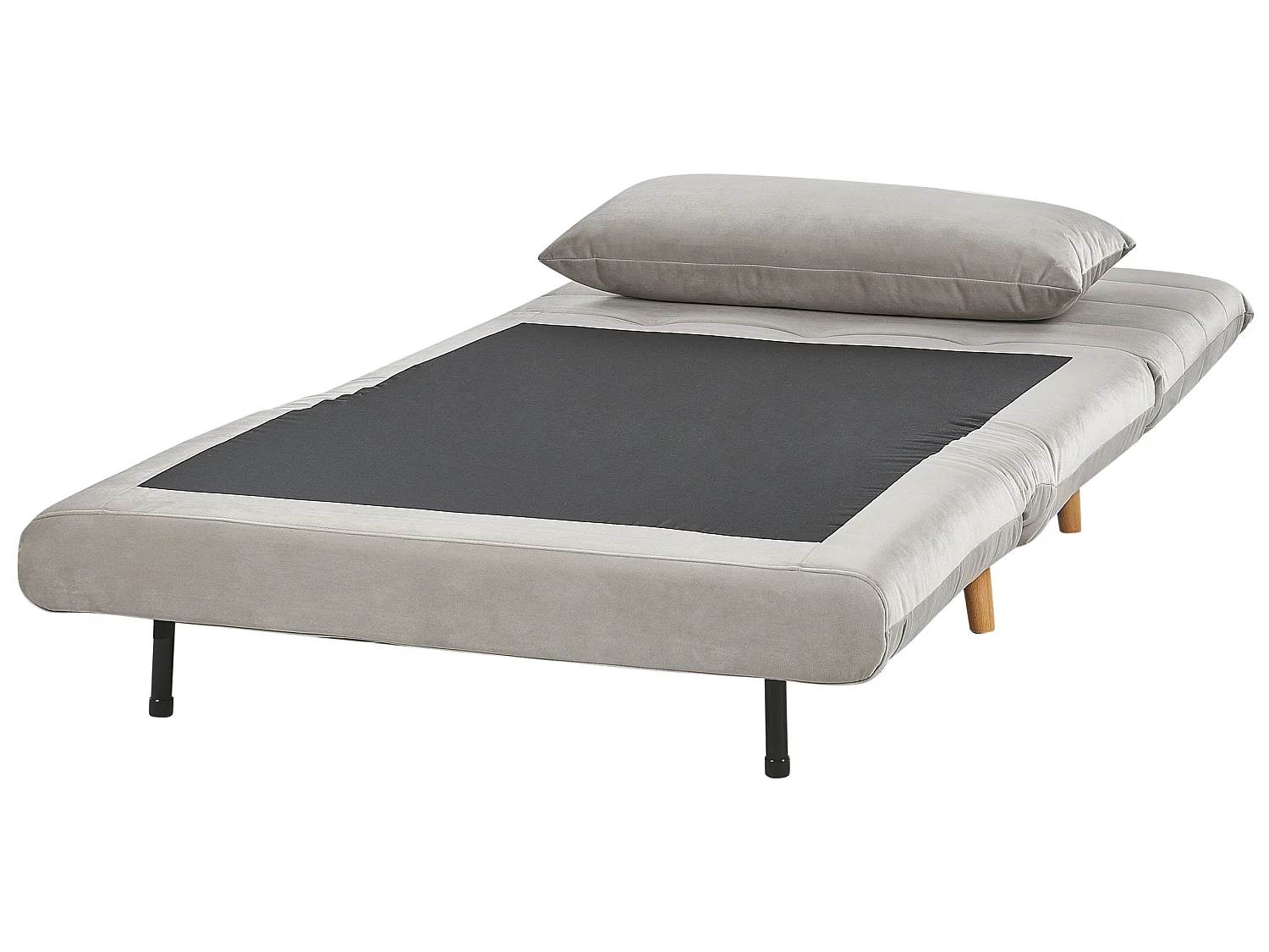 Fauteuil convertible SETTEN Velours Gris clair