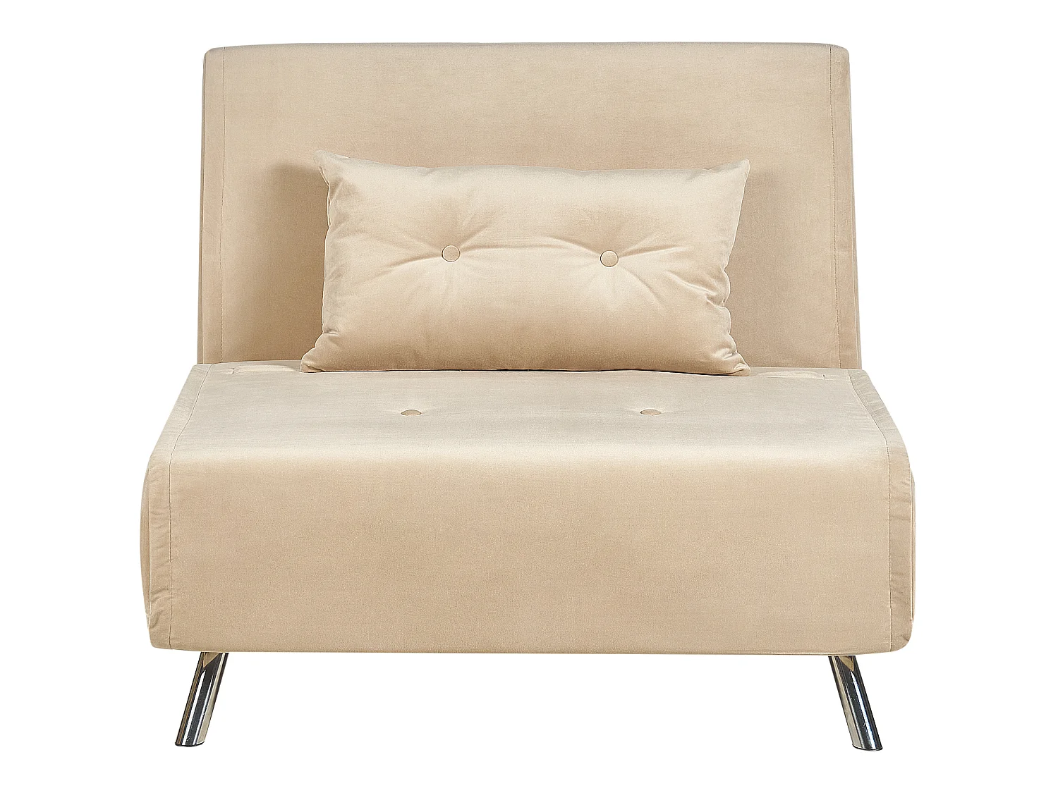 Fauteuil convertible FARRIS Velours Beige sable