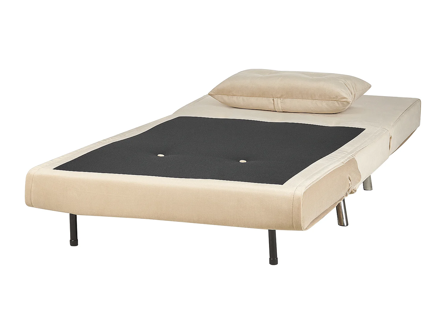 Fauteuil convertible FARRIS Velours Beige sable
