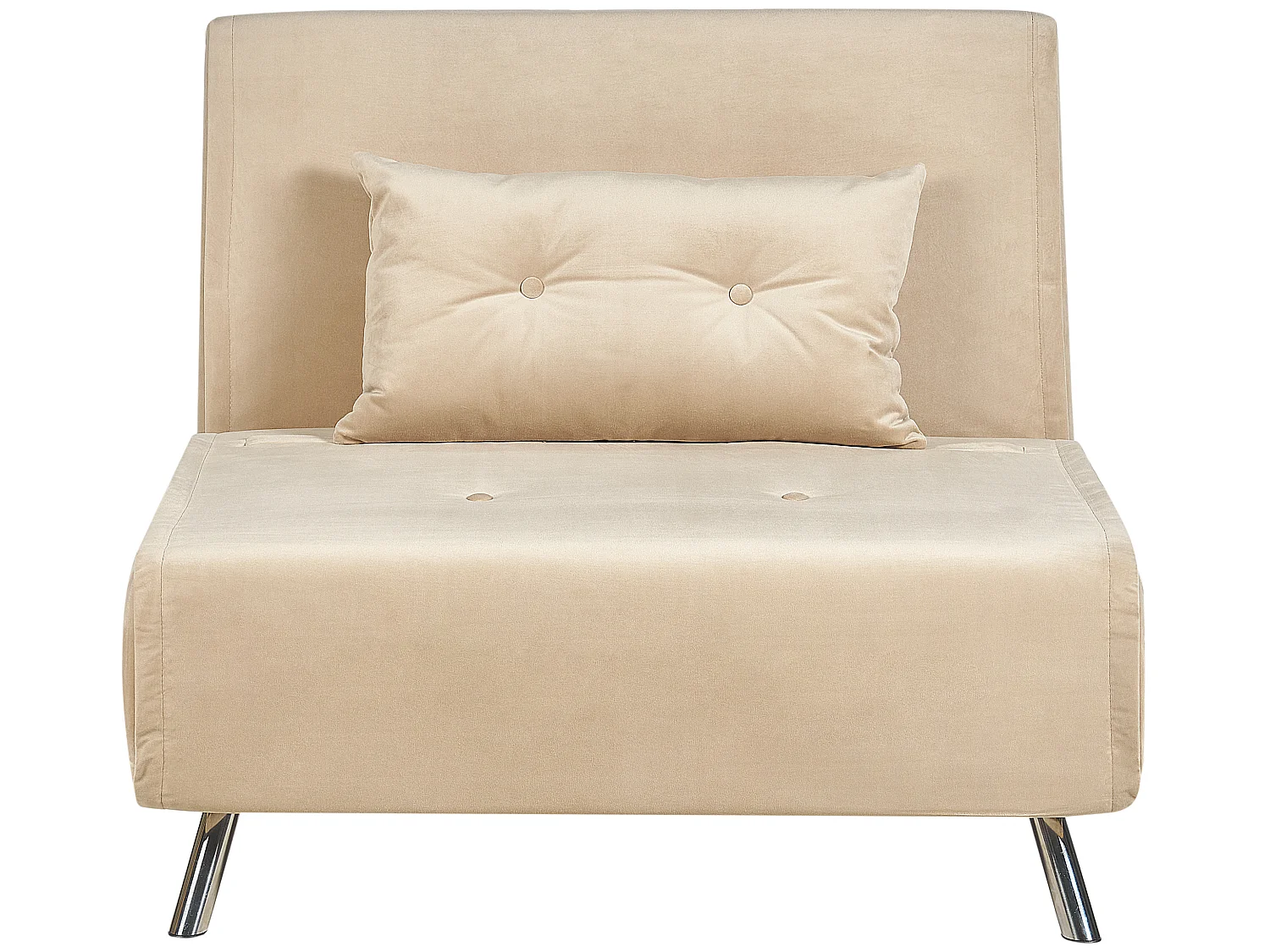 Fauteuil convertible FARRIS Velours Beige sable