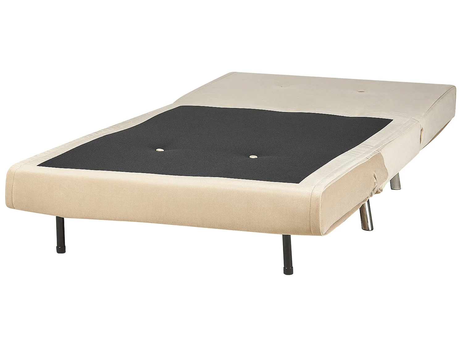 Sofá-cama individual FARRIS Veludo Cor de areia