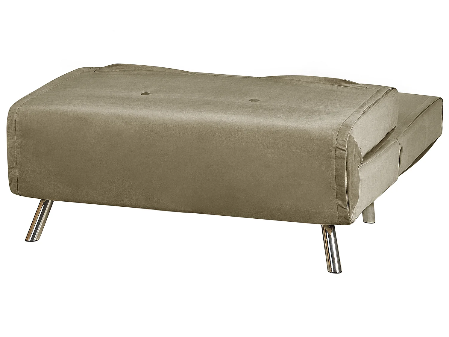 1-Sitzer Schlafsofa FARRIS Samtstoff Olivgrün