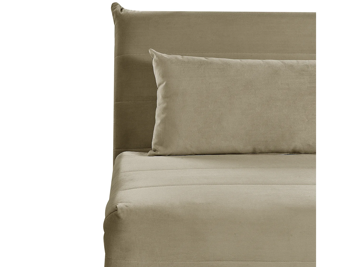 Divano letto singolo SETTEN Velluto Verde oliva