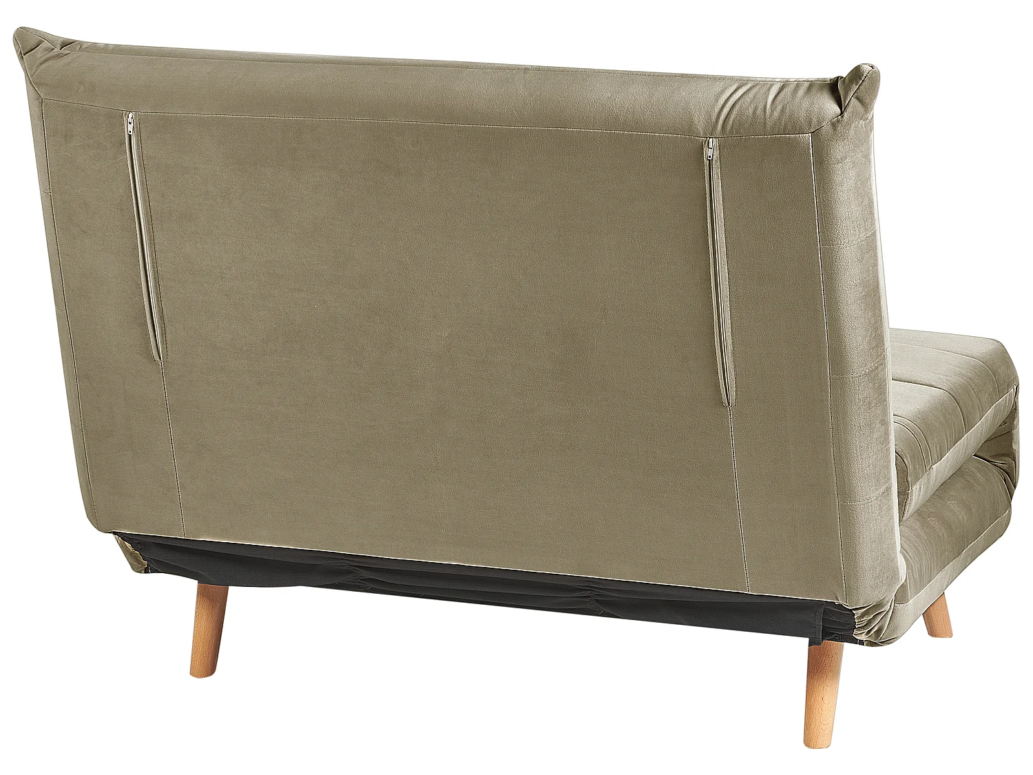 Sofá cama individual SETTEN Terciopelo Verde oliva