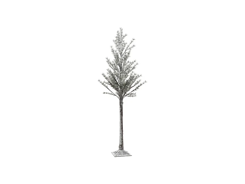 Déco de Noël Arbre artificiel lumineux 160 LED Blanc chaud H 180 cm