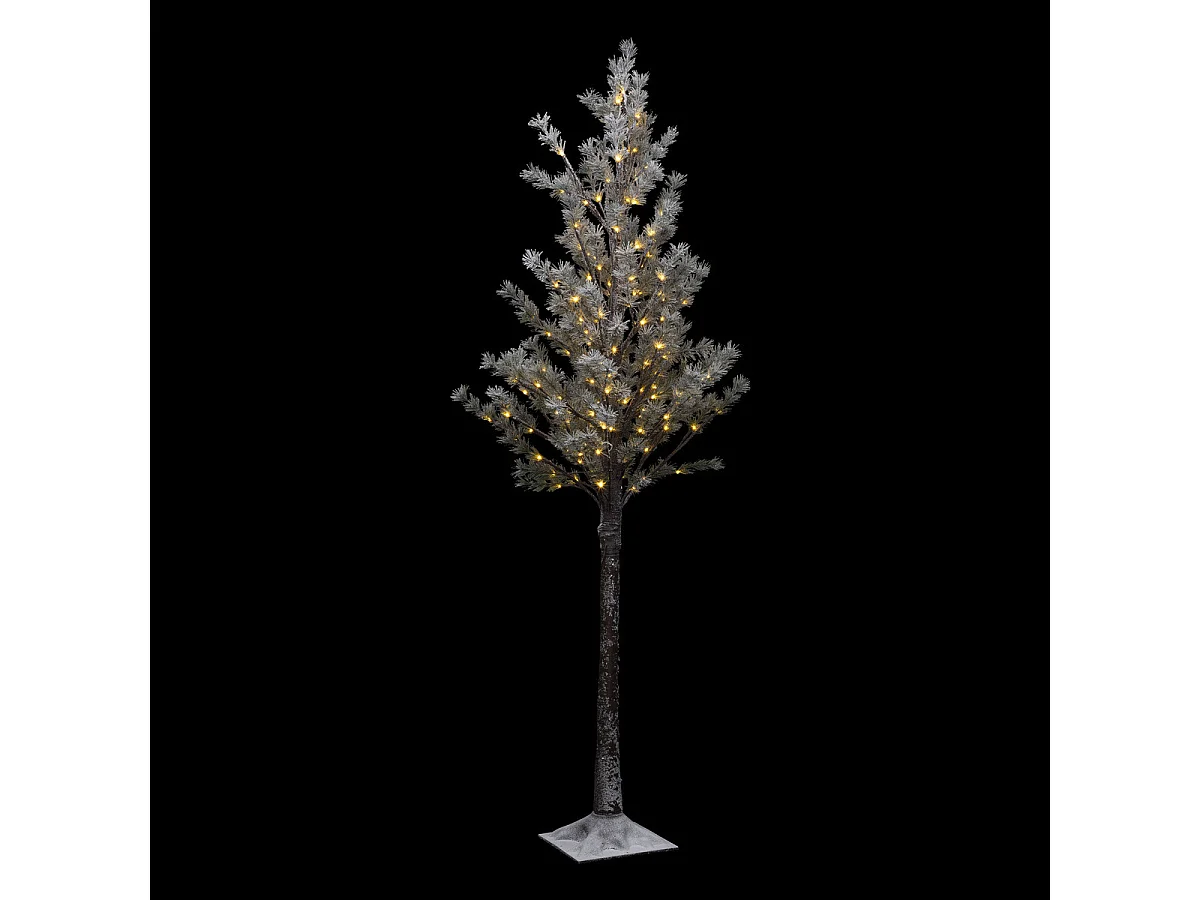Déco de Noël Arbre artificiel lumineux 160 LED Blanc chaud H 180 cm