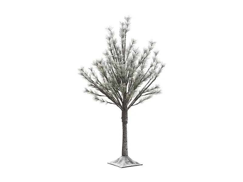 Déco de Noël Arbre artificiel lumineux 78 LED Blanc chaud H 90 cm