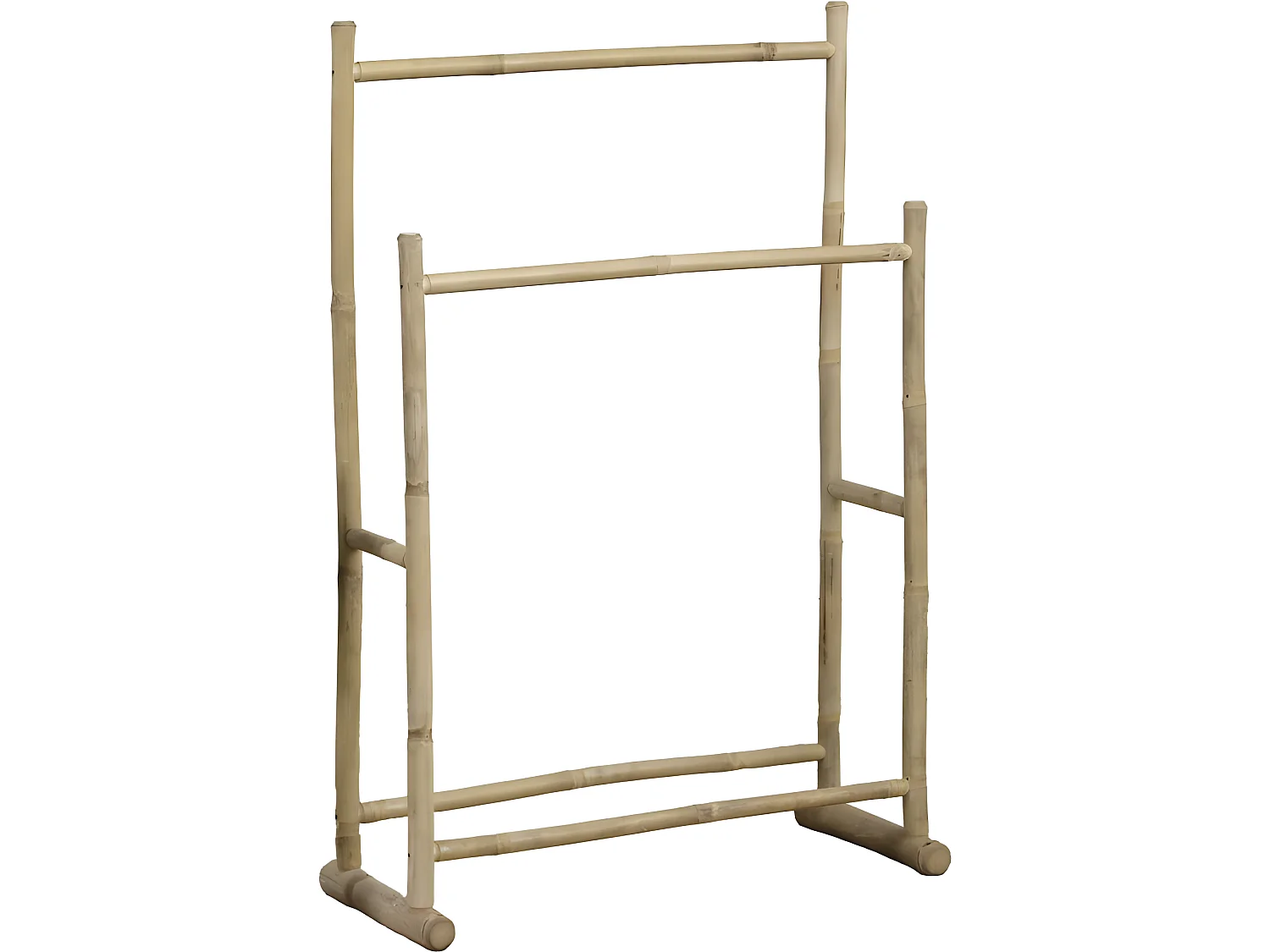 Porte serviettes canne de bambou 2 barres