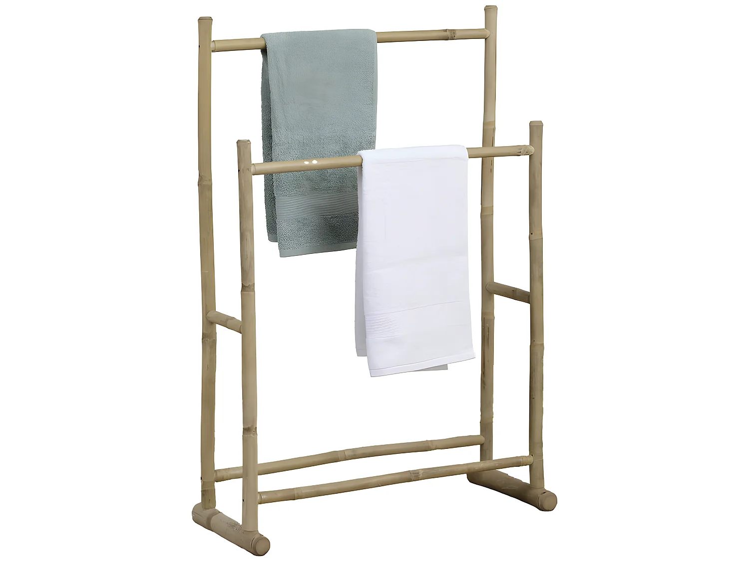 Porte serviettes canne de bambou 2 barres