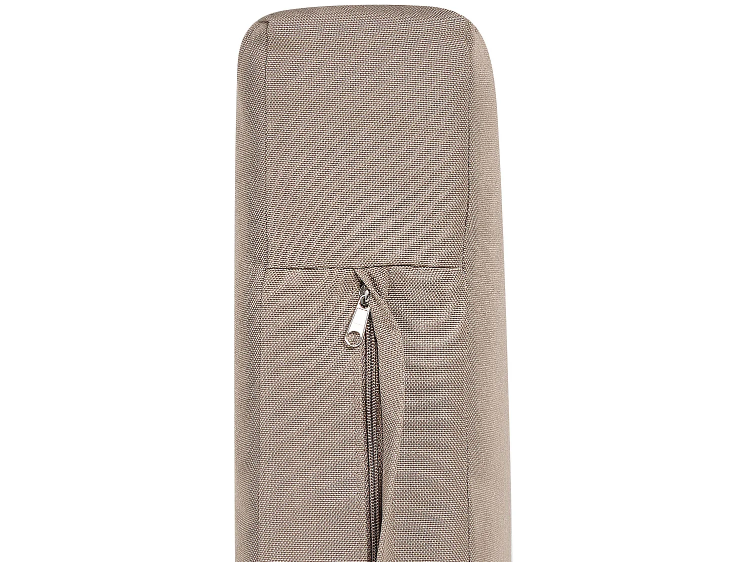 Lot de 2 chaises de jardin avec coussins TODI Bambou Taupe