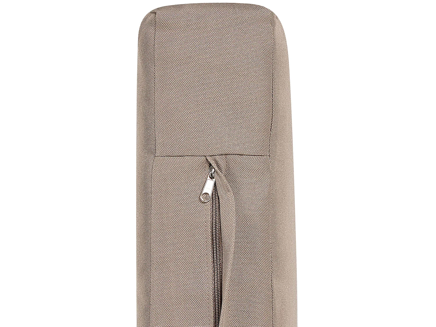 Lot de 2 chaises de jardin avec coussins TODI Bambou Taupe