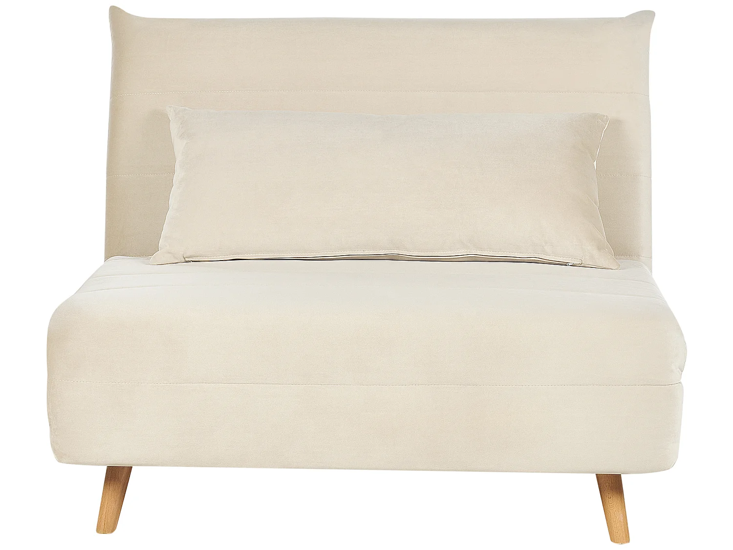 Fauteuil convertible SETTEN Velours Beige clair