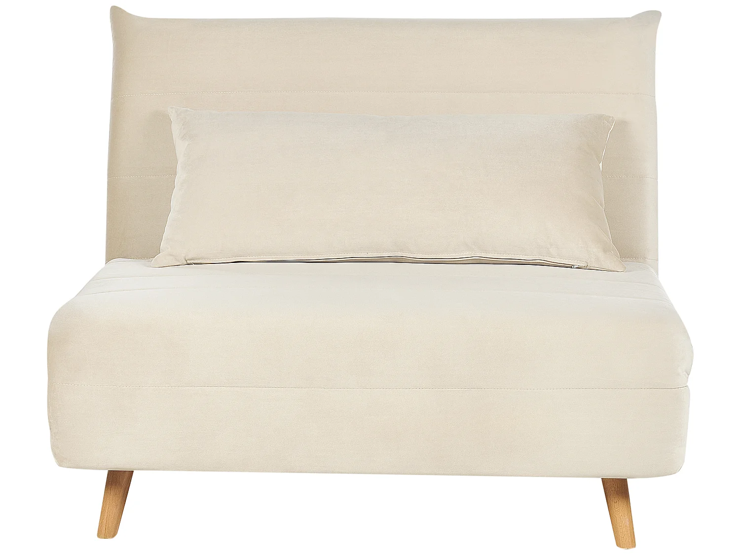 Fauteuil convertible SETTEN Velours Beige clair