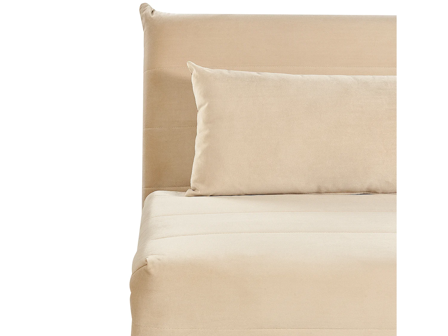 Divano letto singolo SETTEN Velluto Beige sabbia