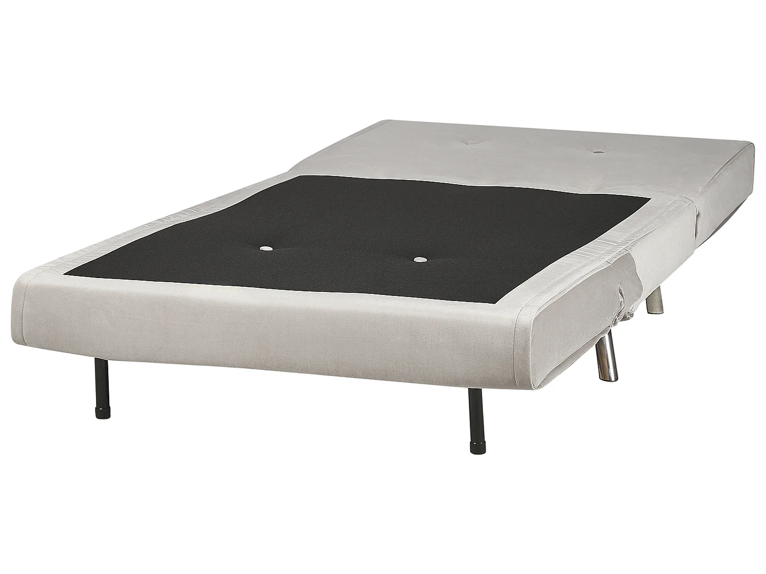 Fauteuil convertible FARRIS Velours Gris clair