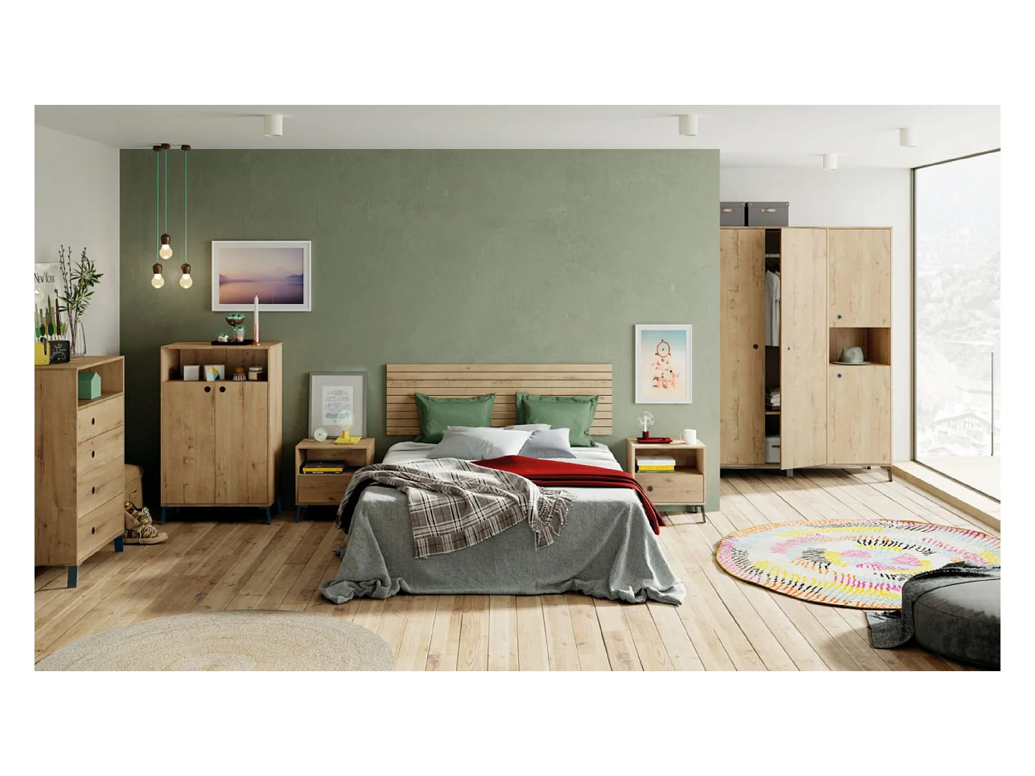 Tête de lit coloris chêne doré - Longueur 160 x Profondeur 1,60 x hauteur 50 cm