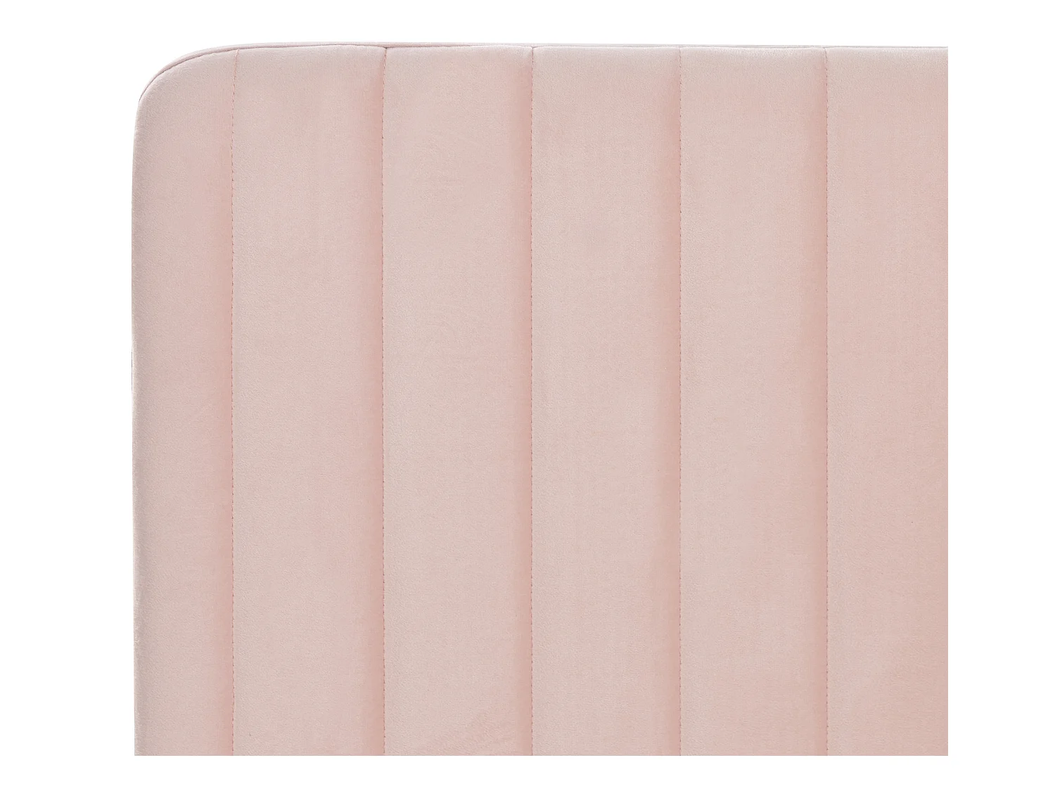 Bett mit Lattenrost Samtstoff LUNAN 140 x 200 cm Pastellrosa