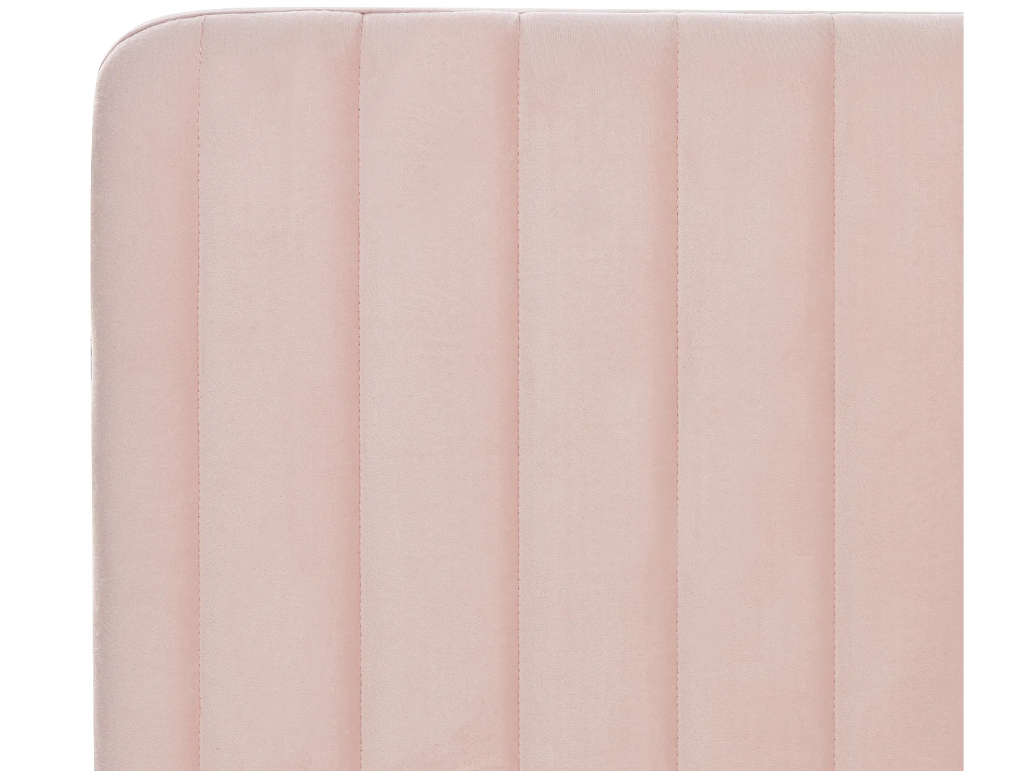 Bed Fluweel LUNAN 140 x 200 cm Pastelroze