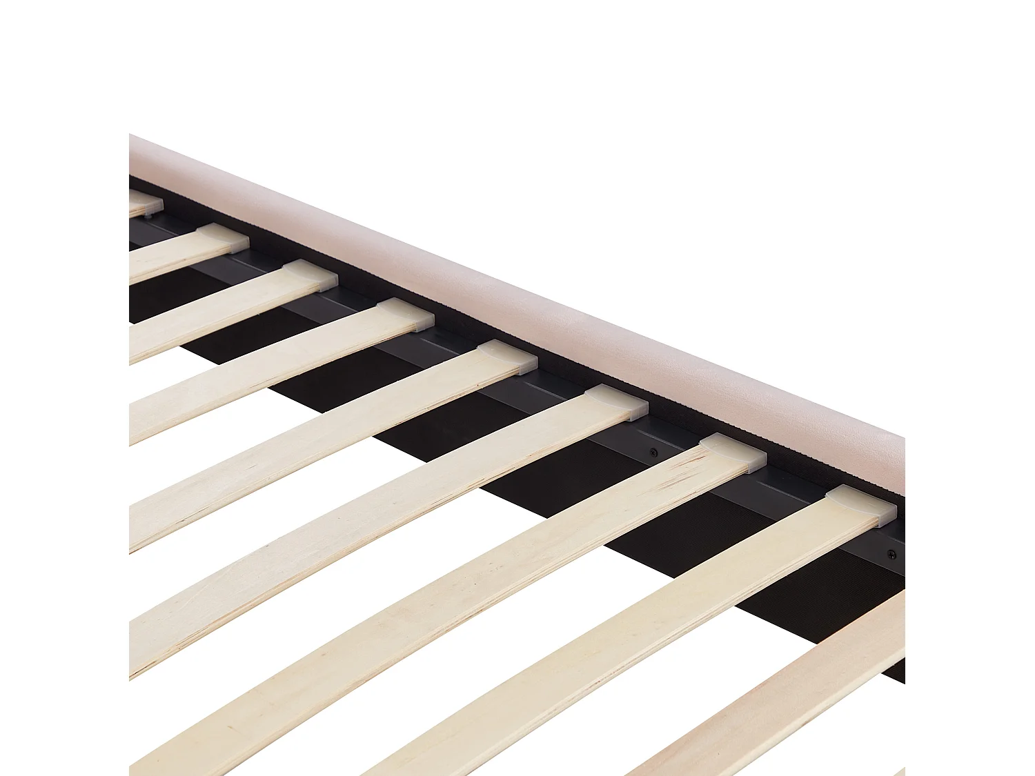 Bed Fluweel LUNAN 160 x 200 cm Pastelroze