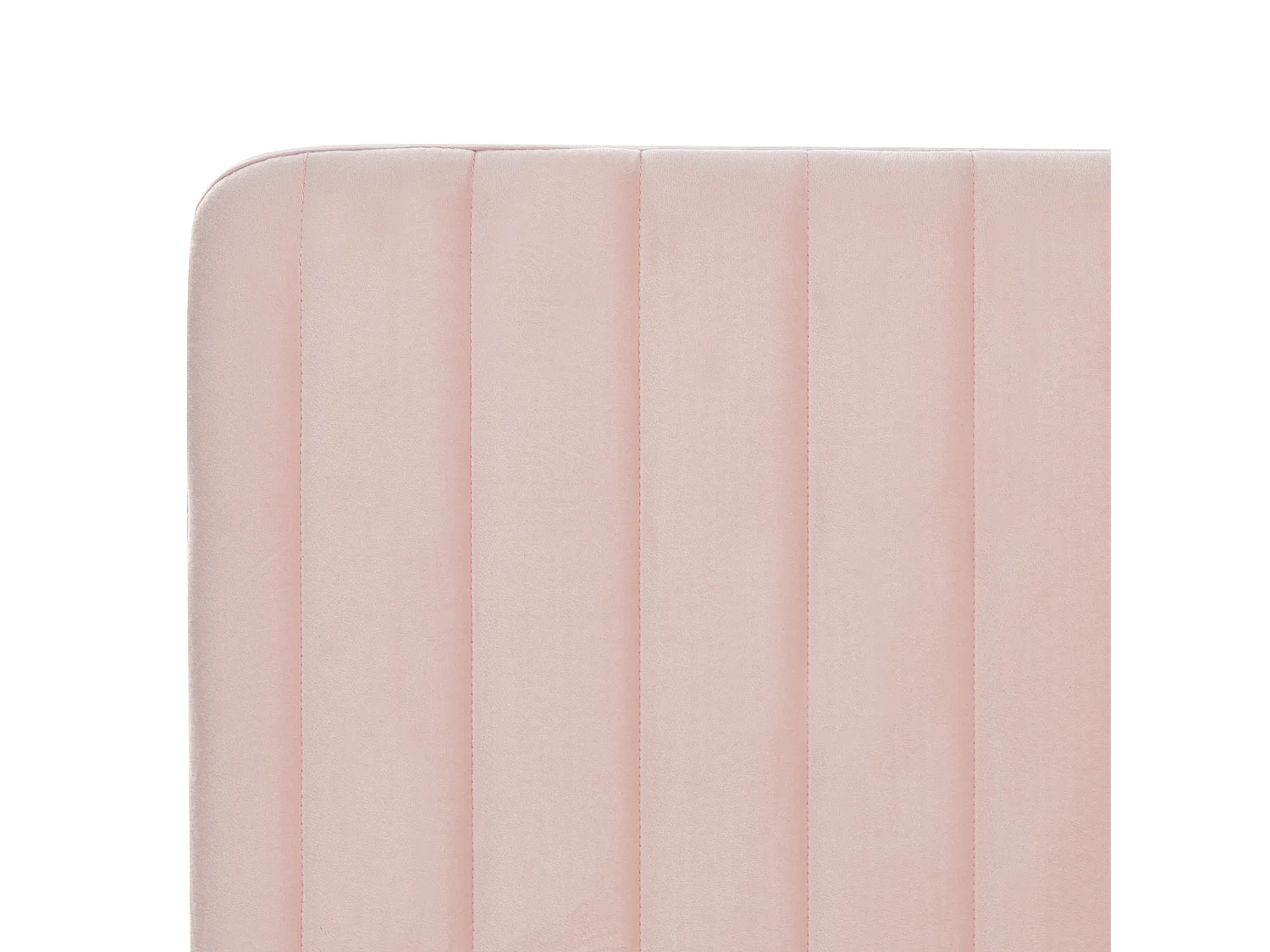 Cama Terciopelo LUNAN 160 x 200 cm Rosa pastel