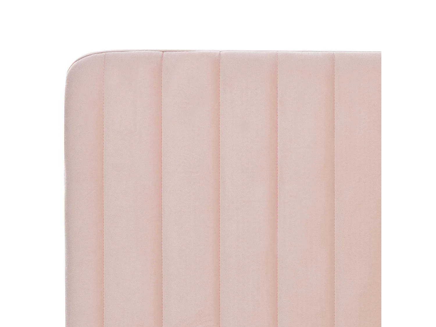 Bed Fluweel LUNAN 160 x 200 cm Pastelroze