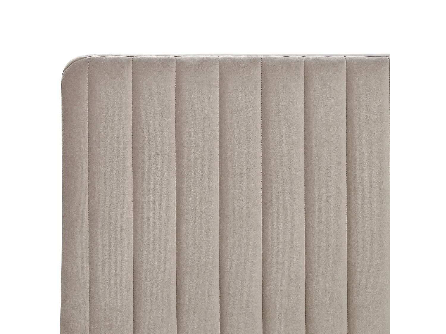 Lit avec sommier Velours LUNAN 180 x 200 cm Taupe