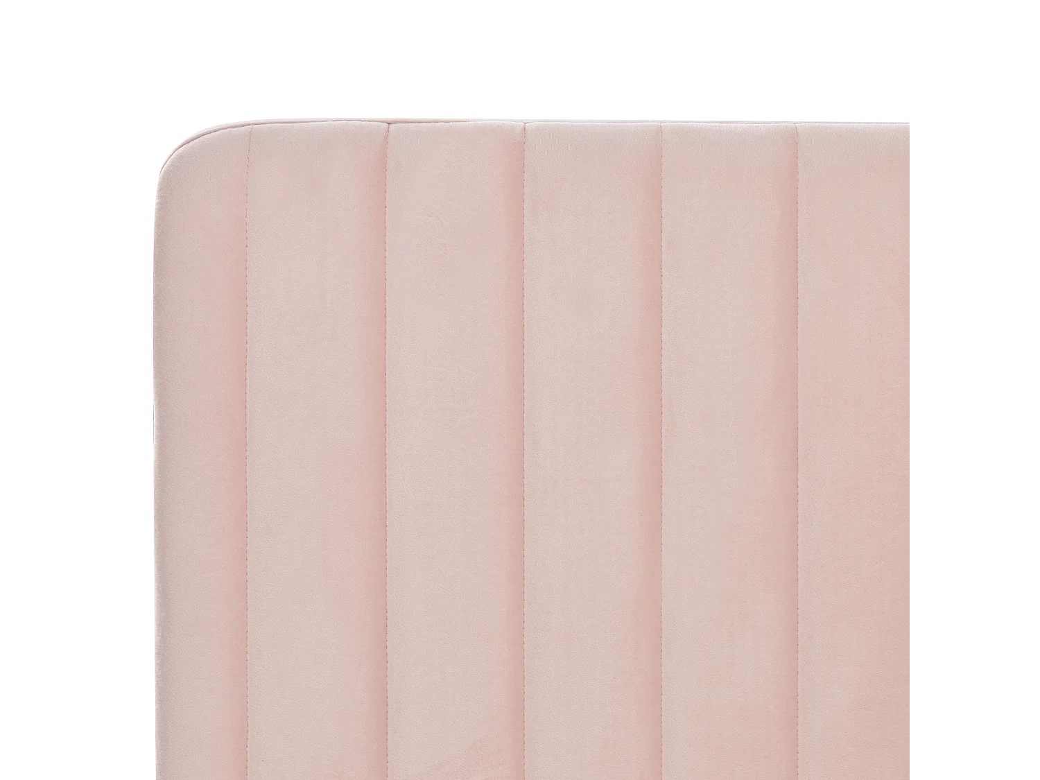 Lit avec sommier Velours LUNAN 180 x 200 cm Rose pastel