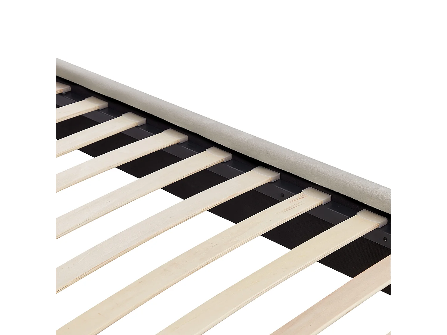 Bed Fluweel LUNAN 140 x 200 cm Taupe