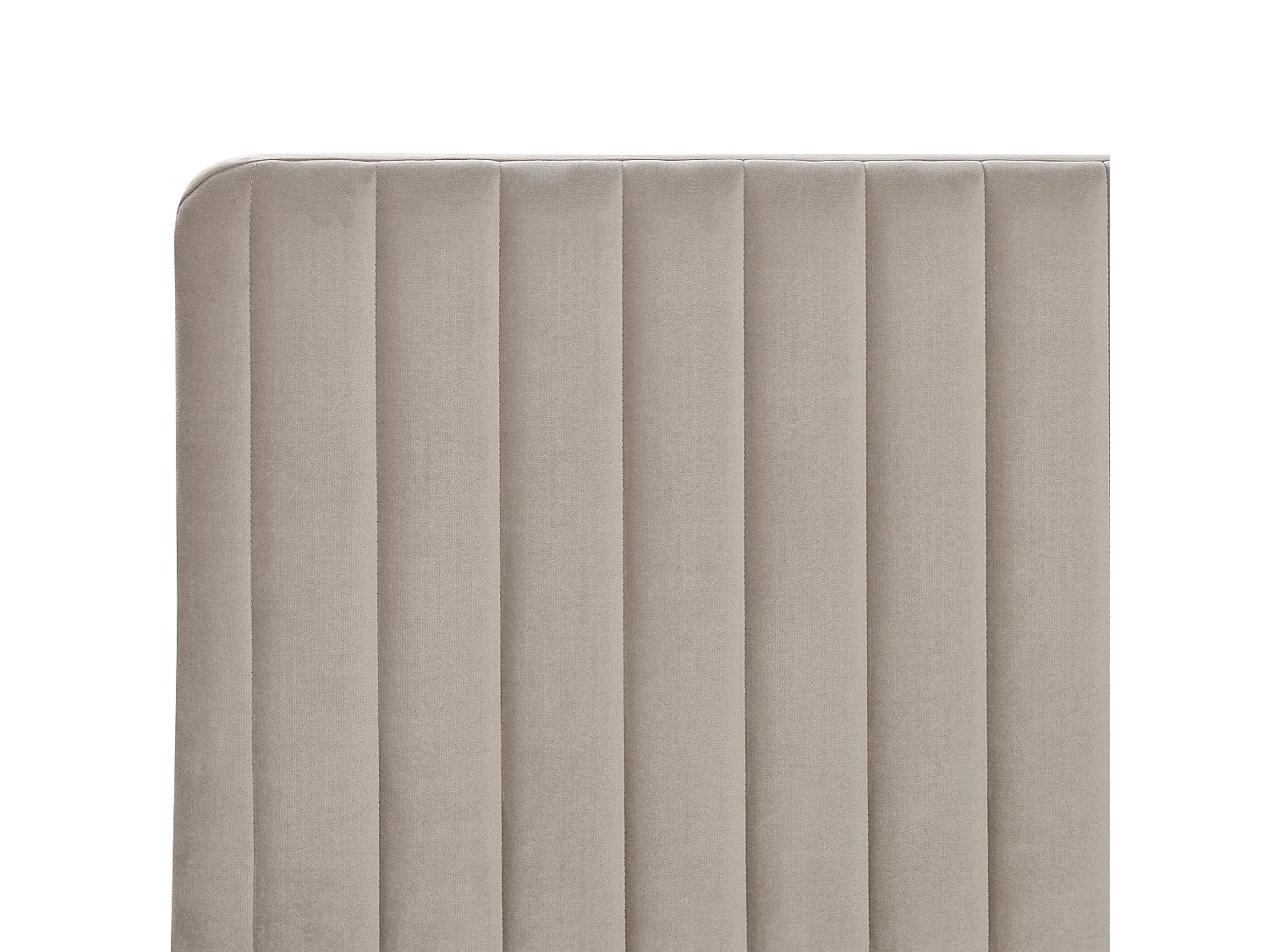 Bed Fluweel LUNAN 140 x 200 cm Taupe