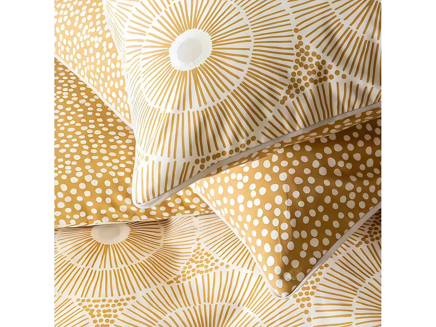 Parure de lit 2 personnes graphique réversible à pois 260x240cm