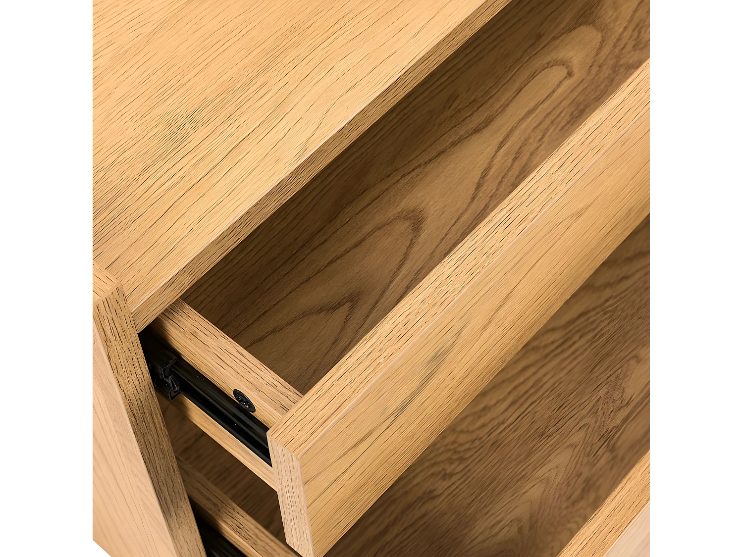 Since - Table de chevet 2 tiroirs en bois - Bois clair