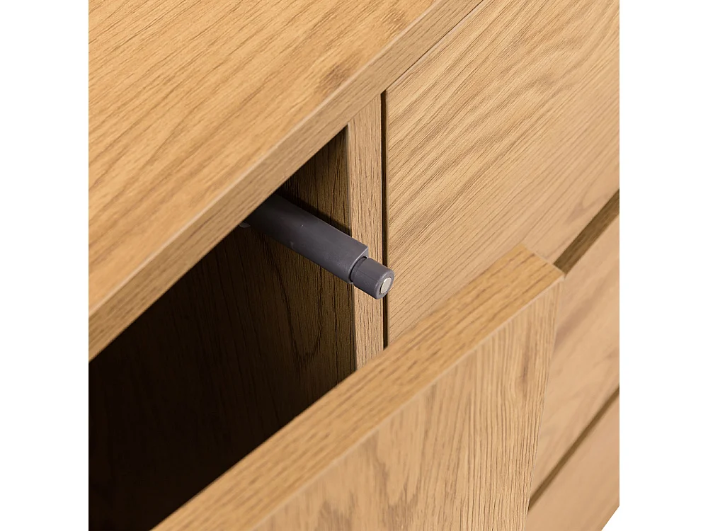Since - Buffet 2 portes, 3 tiroirs en bois L180cm - Bois clair