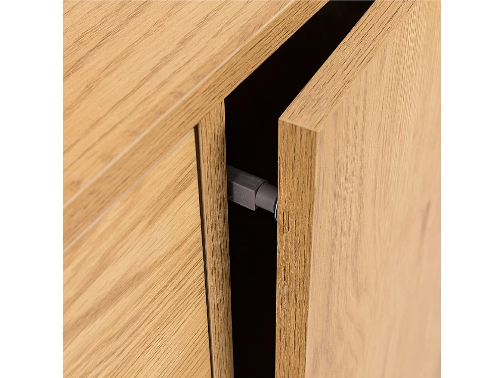 Since - Buffet 2 portes, 3 tiroirs en bois L180cm - Bois clair