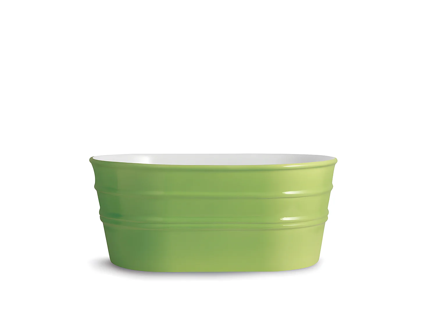 Aufsatzwaschtisch cm 60x40xH25 Tinozza glänzend impuls grün