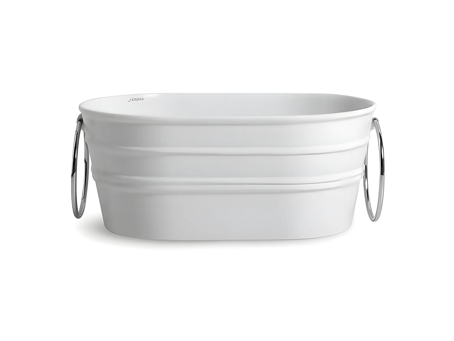 Aufsatzwaschtisch cm 60x40xH25 Tinozza matt weiß mit handtuchhalter