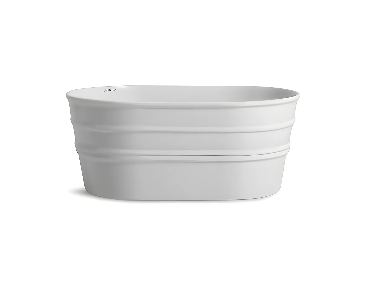 Vasque à poser ovale Tinozza blanc mat