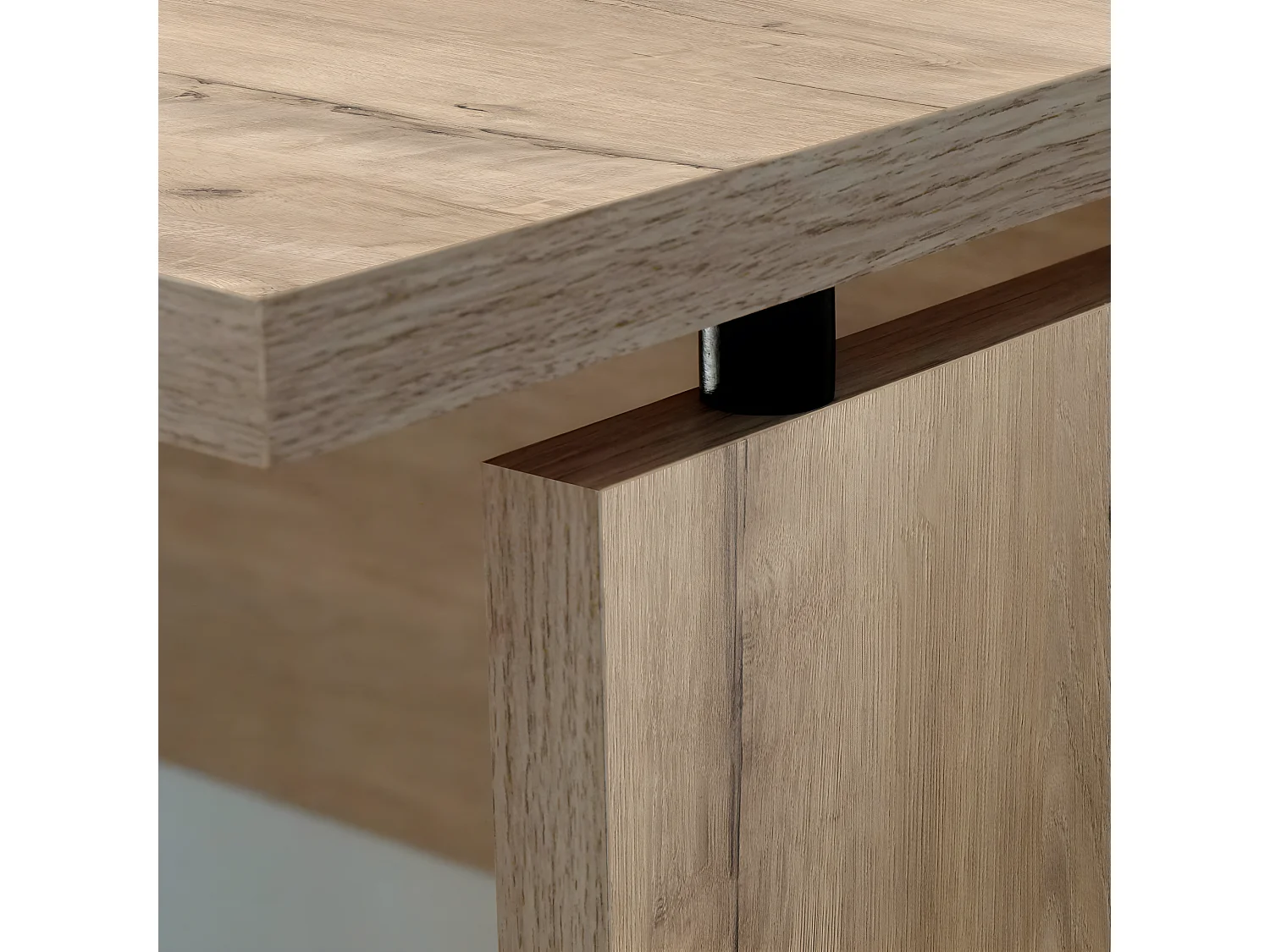 Table de bureau, meuble du bureau coloris chêne doré  - L. 120 x L. 68 x H. 76 cm