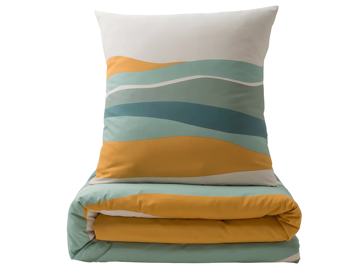 Parure de lit 2 personnes paysage réversible 260x240cm