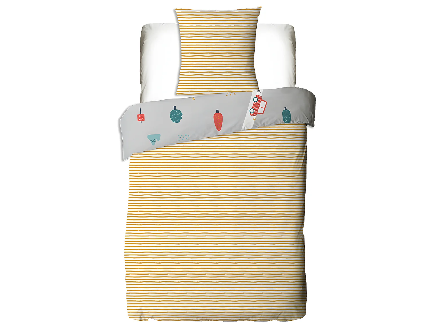 Parure de lit enfant circuit voiture 140x200cm