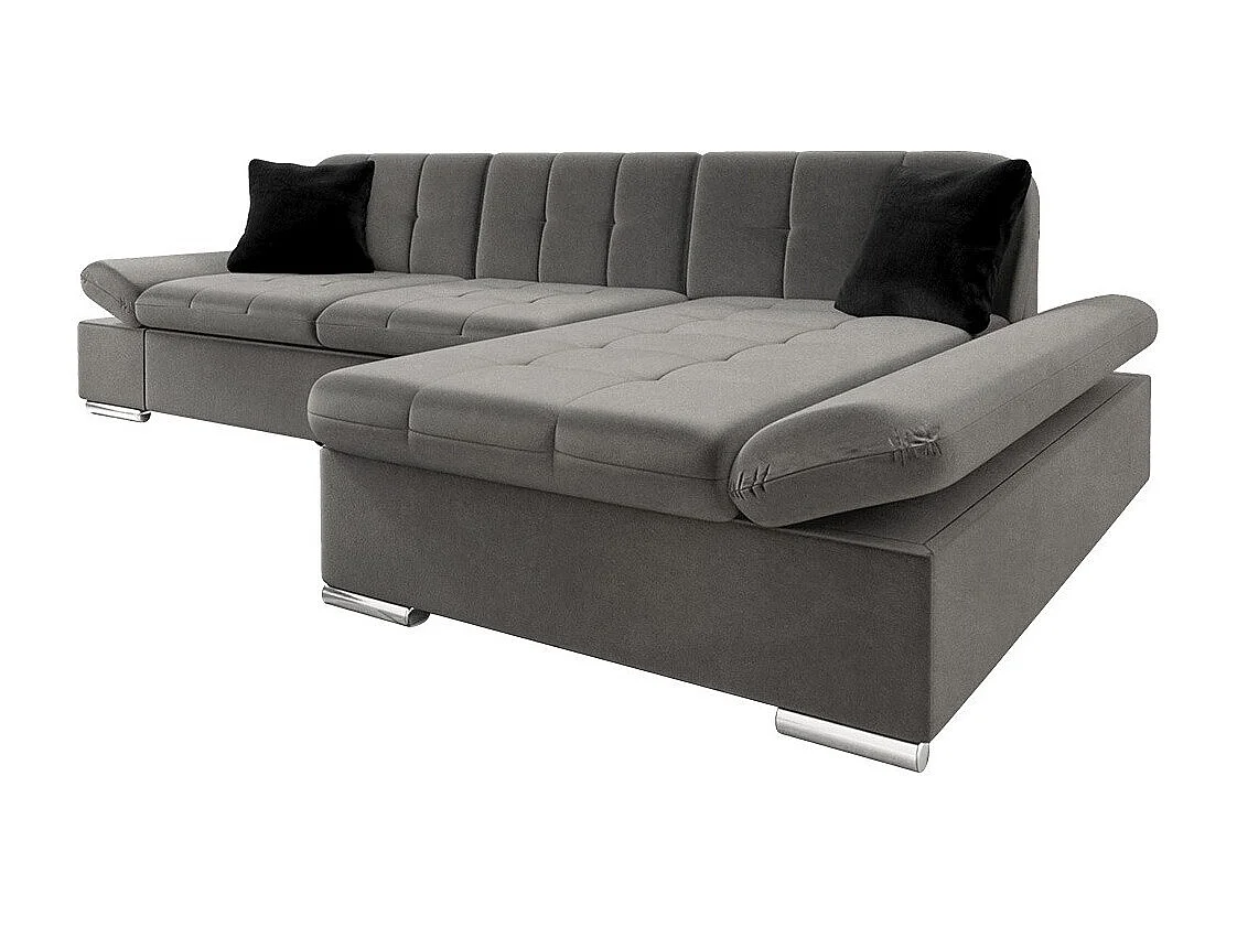 Sofá rinconero Comfivo 219, Gris, 278x161x76cm