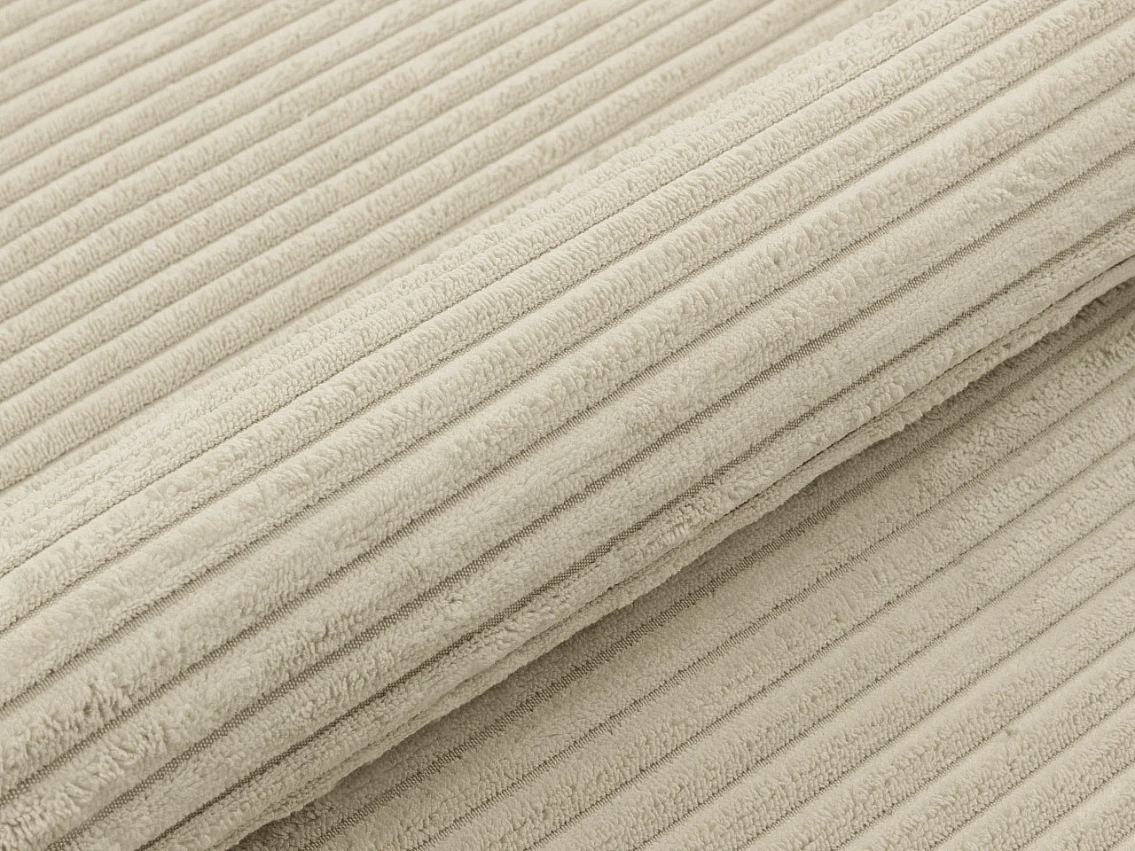 Sofá rinconero Memphis 123, De color marrón claro, Función de descanso, Almacenaje, 242cm