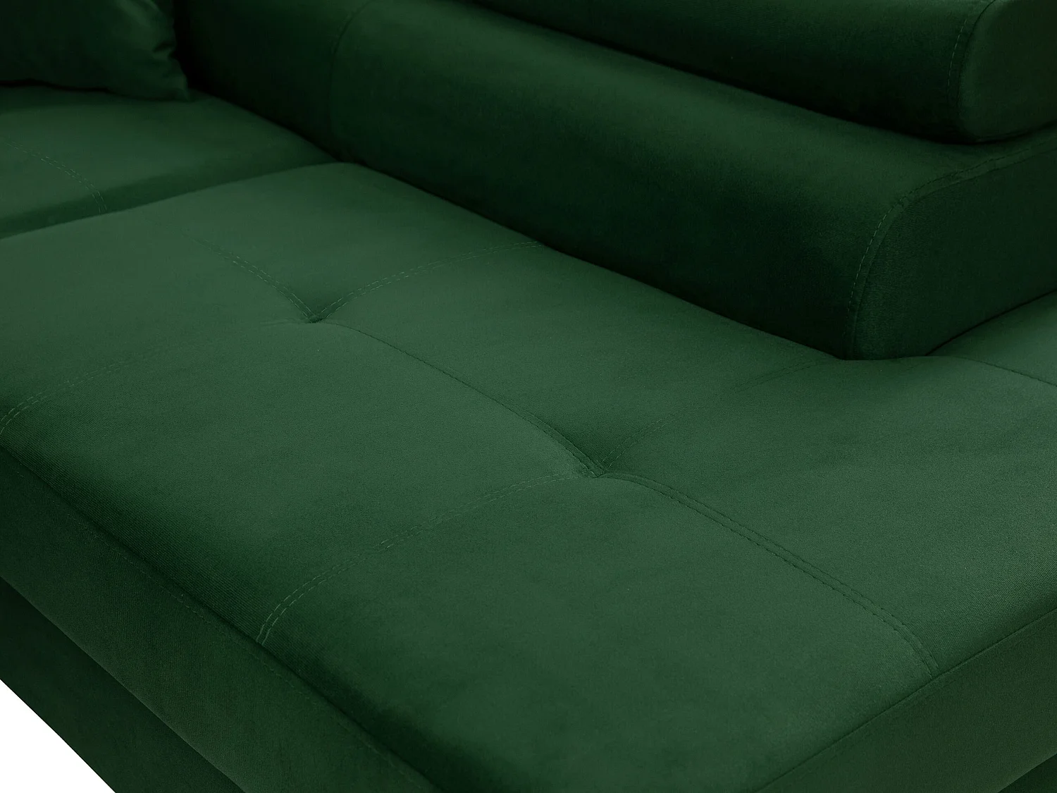 Sofá rinconero Comfivo Vinetum, Verde, Función de descanso, Almacenaje, 274x203x70cm