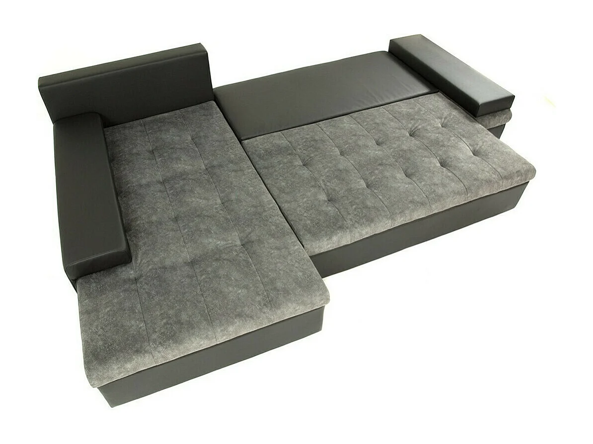 Canapé d'angle Comfivo 212, Jaune, Fonction de couchage, Boîte de literie, 274x182x83cm