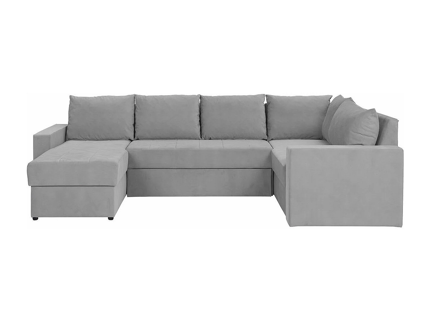 Canapé d'angle Providence 144, Gris, Fonction de couchage, Boîte de literie, 300x188x89cm