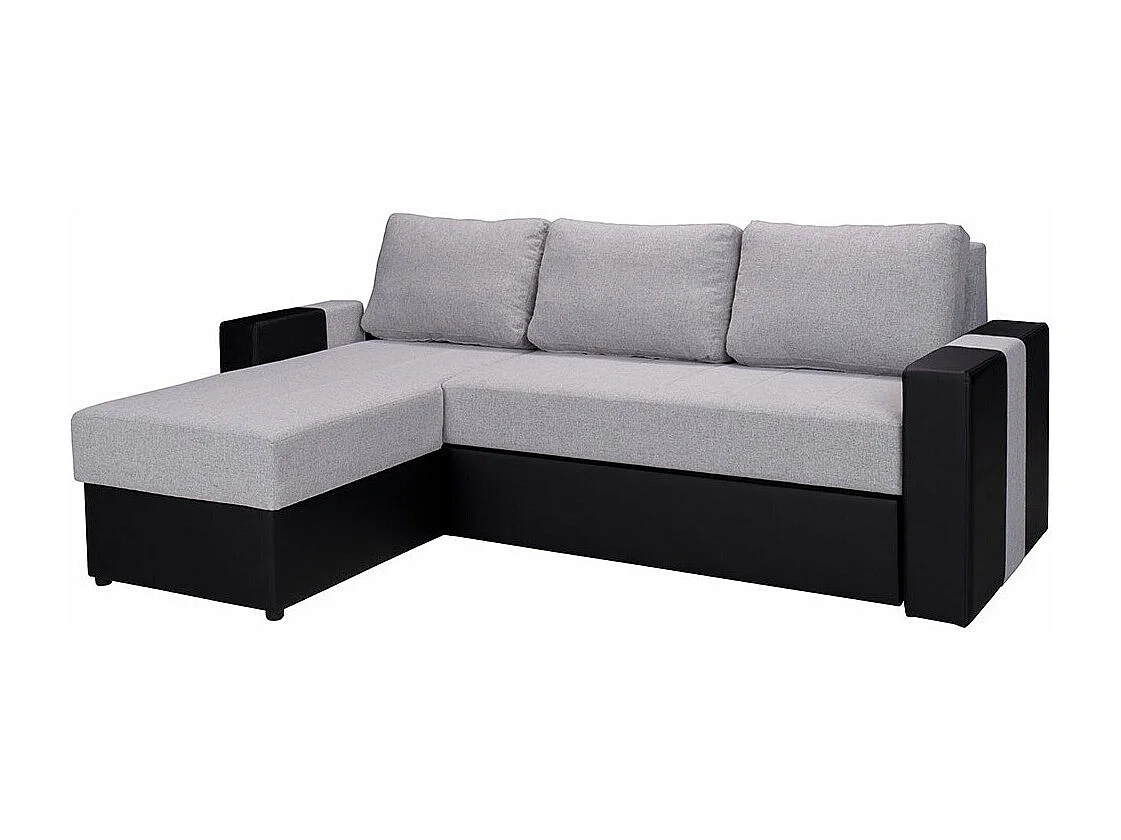 Sofá de canto Providence 175, Cinzento, Funcionalidade de dormir