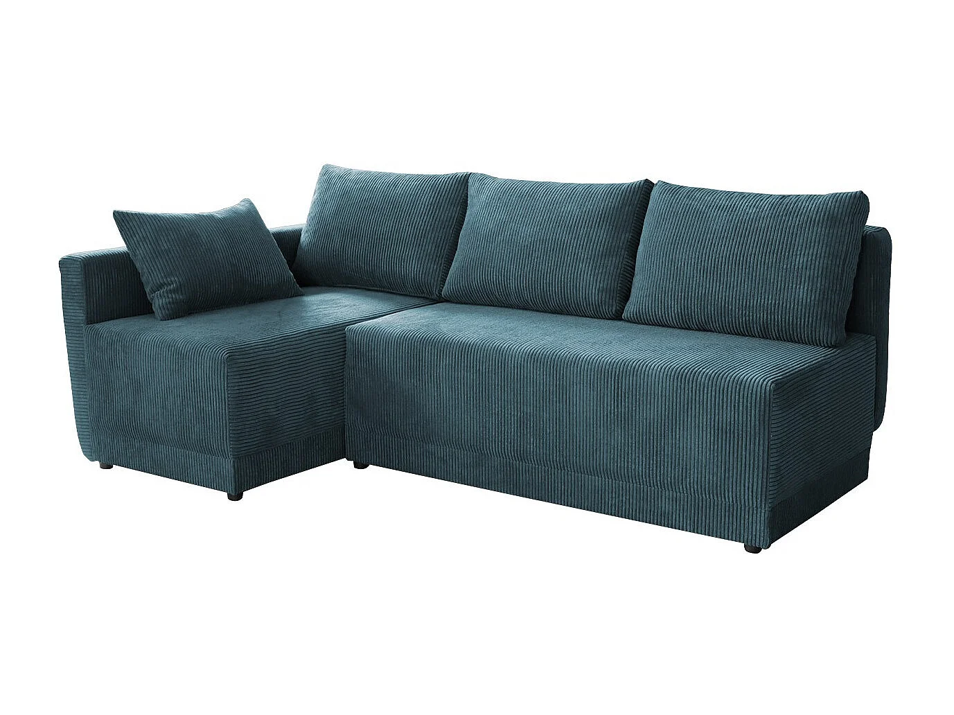 Canapé d'angle Columbus 149, Turquoise, Fonction de couchage, Boîte de literie, 210x135cm
