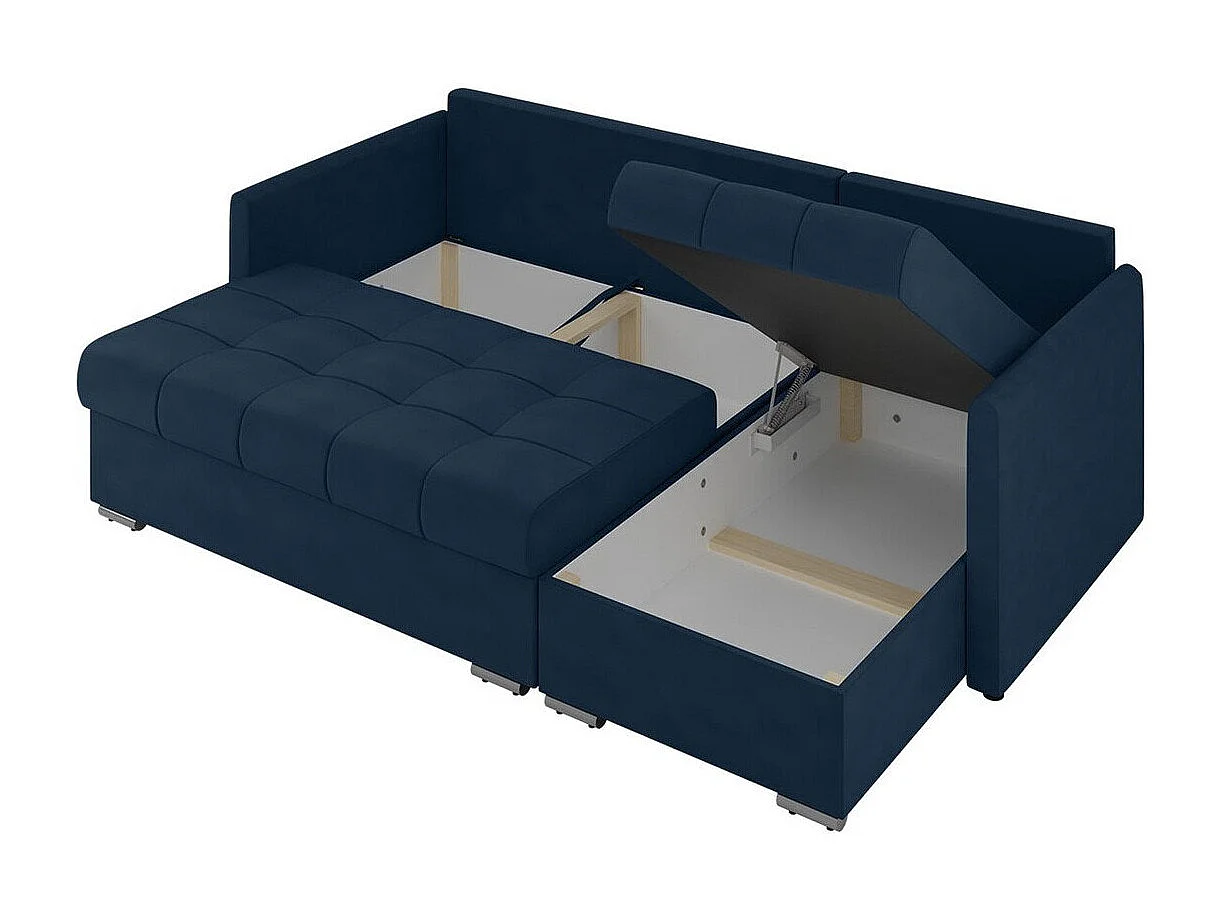 Canapé d'angle Carlsbad 115, Rose, Fonction de couchage, Boîte de literie, 220x148x93cm