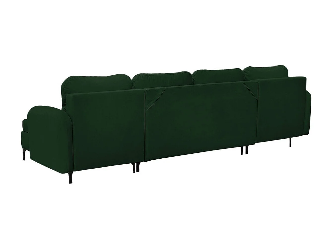 Canapé d'angle Torlua 104, Vert, Fonction de couchage, Boîte de literie, 293x172x96cm